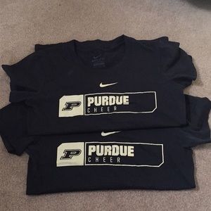 Purdue cheer nike dry fit shirts size small